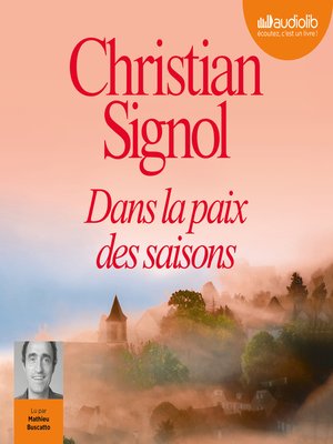 cover image of Dans la paix des saisons